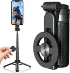 Selfie Stick, trípode universal de rotación de 360° con control remoto, trípode portátil extensible para viajes blogs